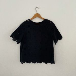 Who What Wear Black Top, Medium